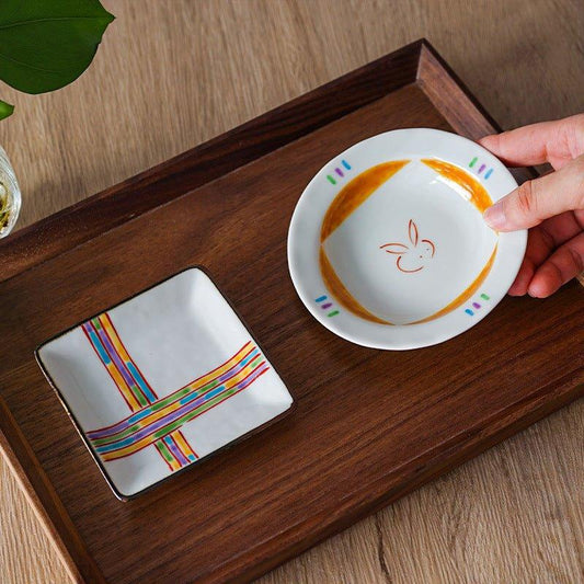 Japanese Handcrafted Ceramic Appetizer Plates