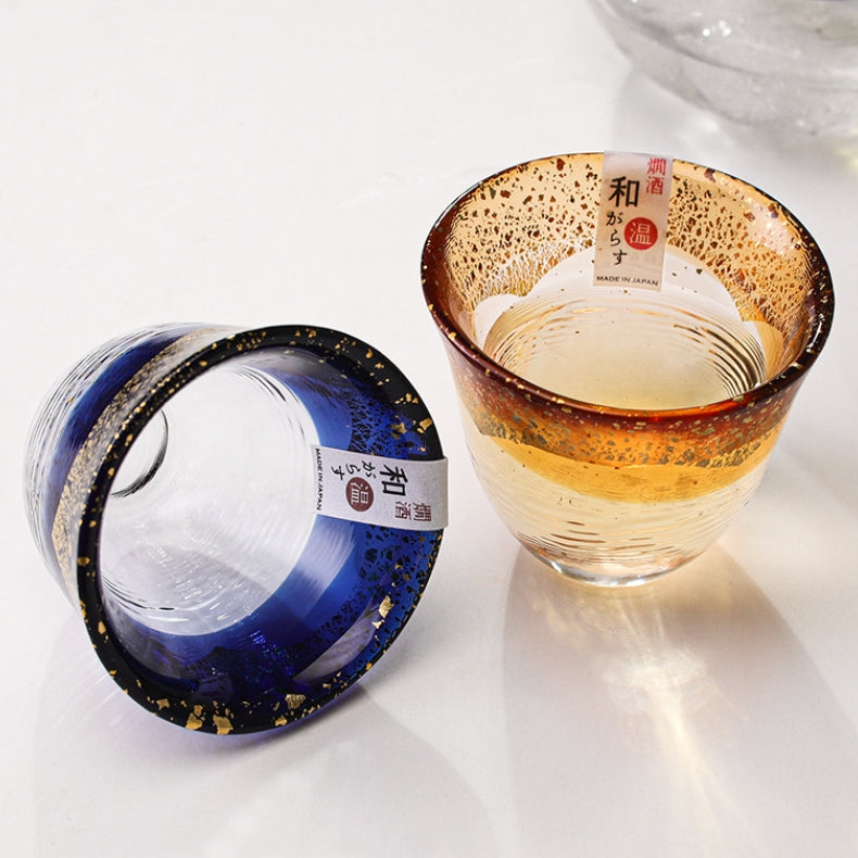 Toyo-Sasaki Kogei Gold Foil Sake Glasses