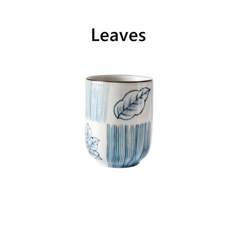 Japanese Hand-painted Ceramic Straight Body Tea Cups