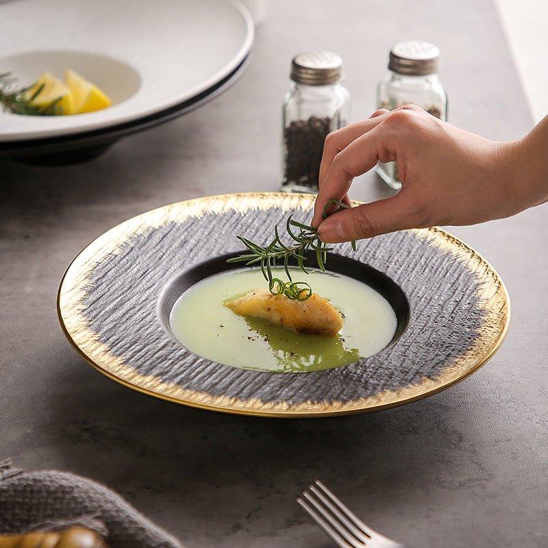 Matte Ceramic Spaghetti Serving Plates – Modern Simplicity for Pasta Lovers