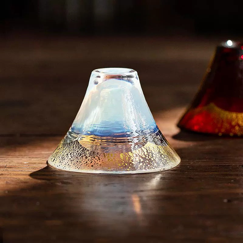 Toyo-Sasaki Handcrafted Shinku & Yuki Fuji Sake Glass Set