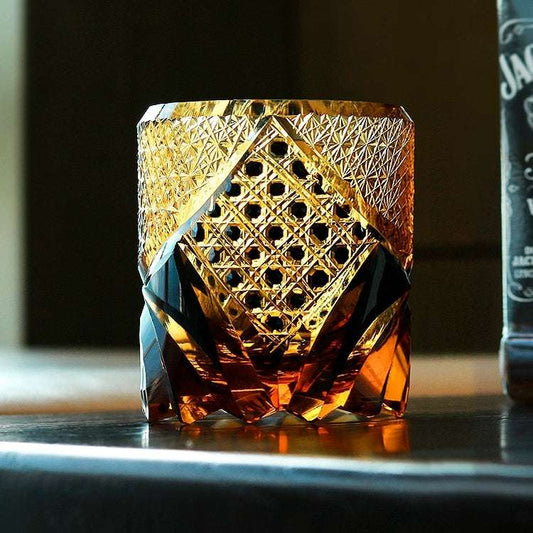 Edo Kiriko Dark Knight Hand-Cut Whisky Glass