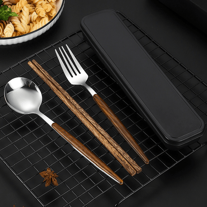 Stainless Steel Utensil Sets With Wooden Handle