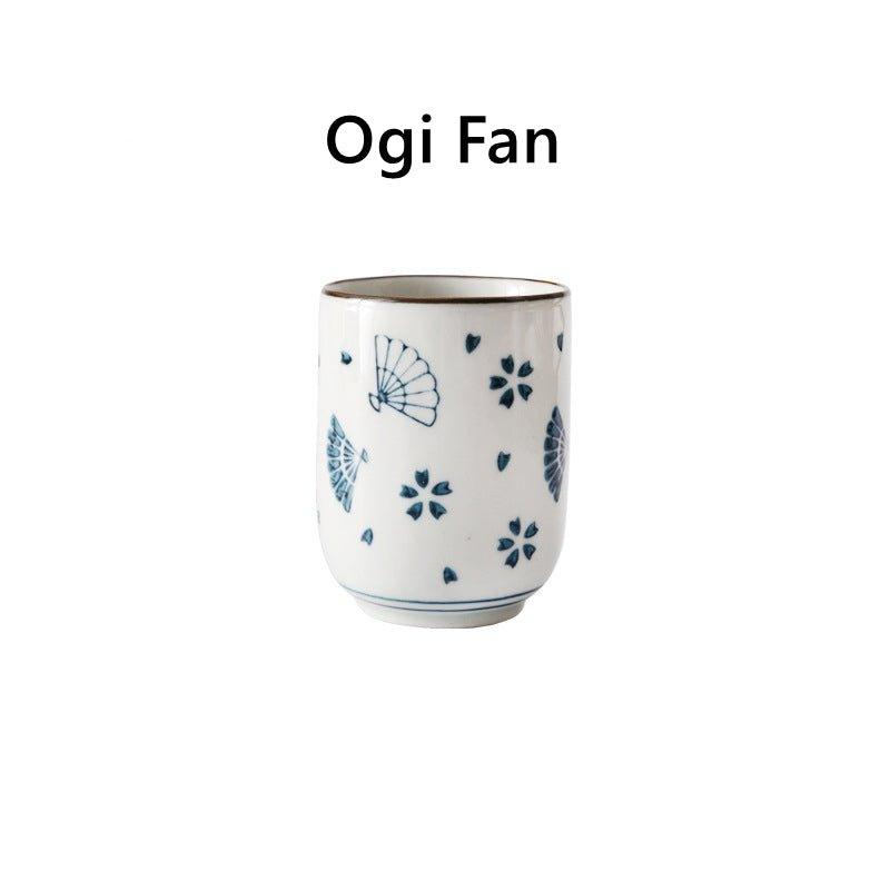 Japanese Hand-painted Ceramic Straight Body Tea Cups
