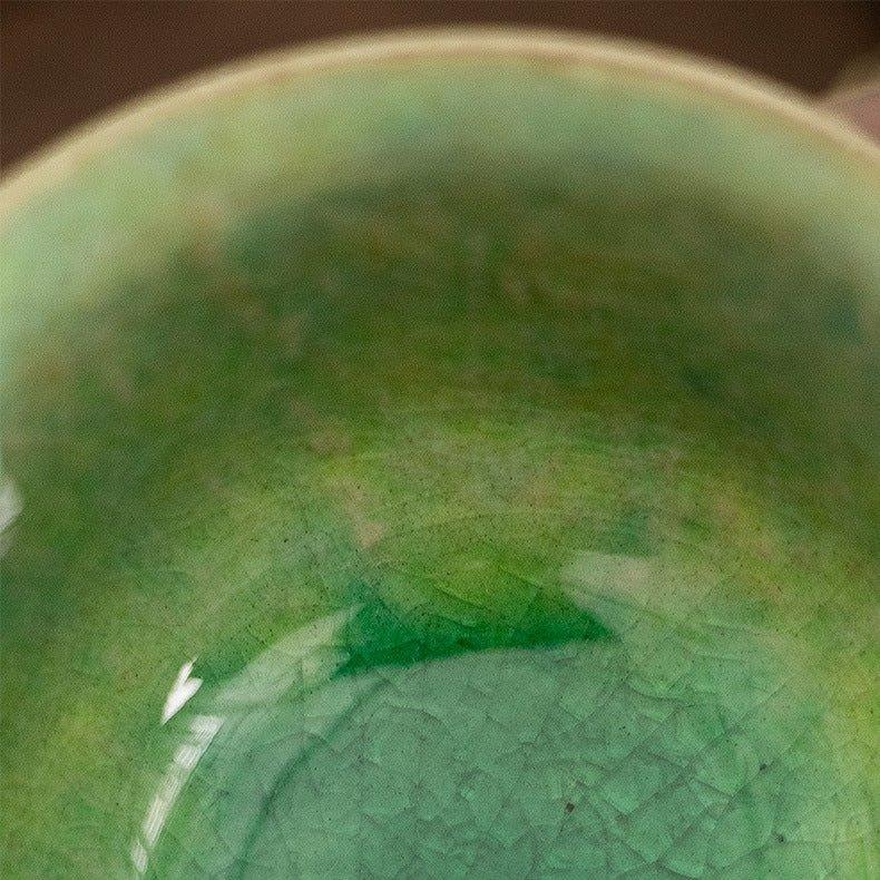 Japanese Mino Ware Handcrafted Ceramic Jade Tea Gift Set