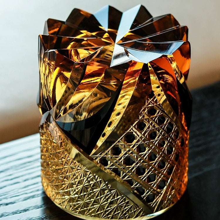 Edo Kiriko Dark Knight Hand-Cut Whisky Glass