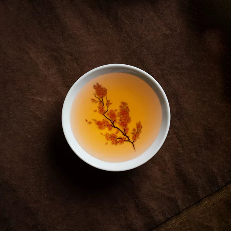 Mino Ware Thermochromic Warm Bloom Sakura Momiji Tea Cup Set