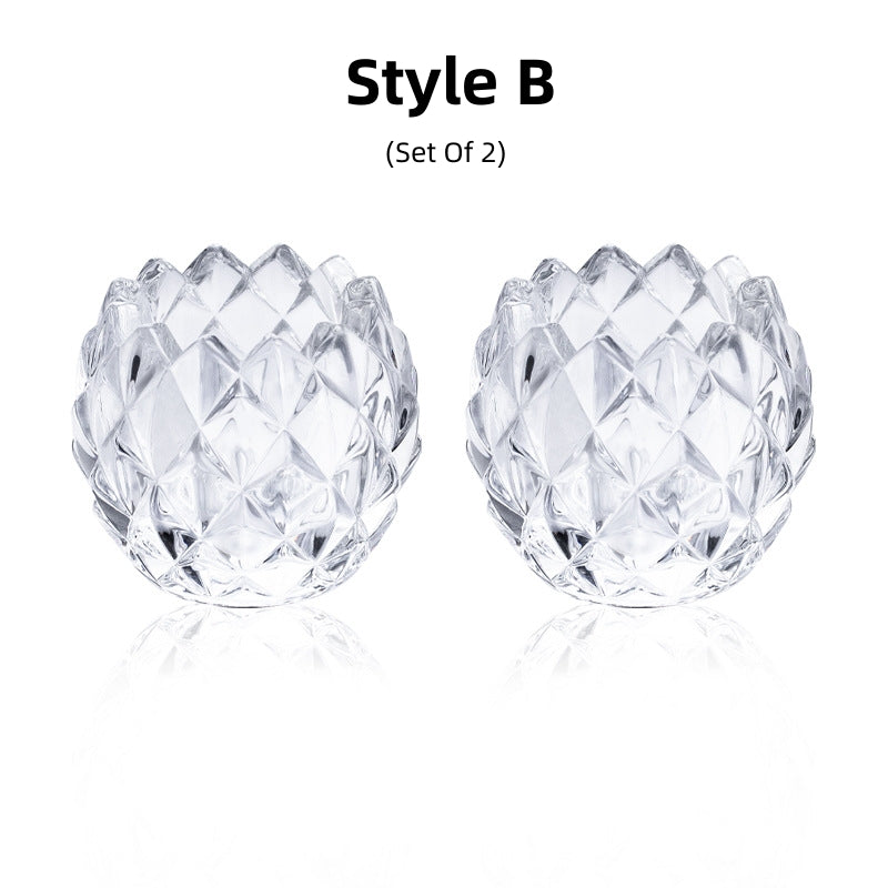 German Crystal Dinner Candlestand Set
