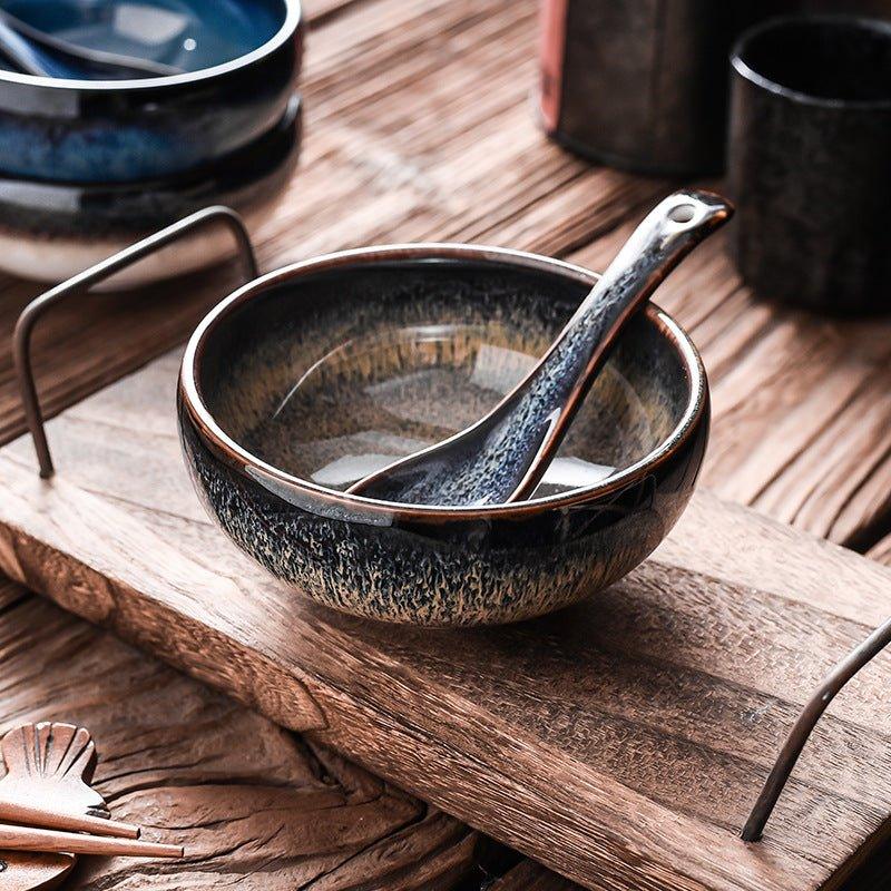 Japanese Gloss Glazed Ceramic Bowls