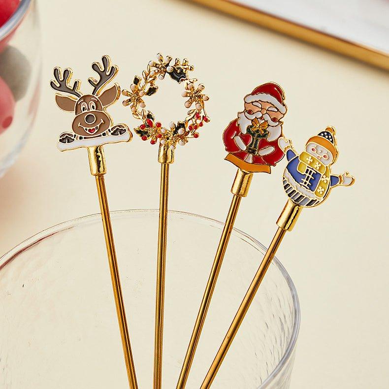 Golden Themed Coffee Stirrer Gift Sets