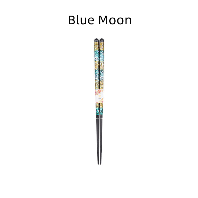 Japanese Handcrafted Starry Night Wooden Chopsticks – A Glimmer of the Cosmos for Your Table