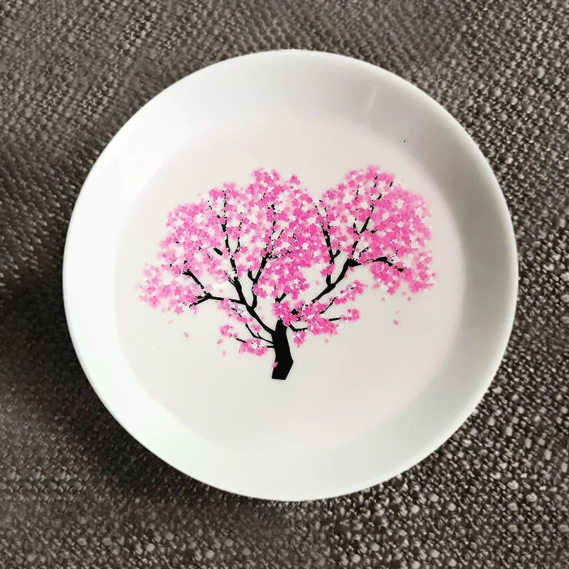 Mino Ware Thermochromic Cold Bloom Sakura Sake Cup Set