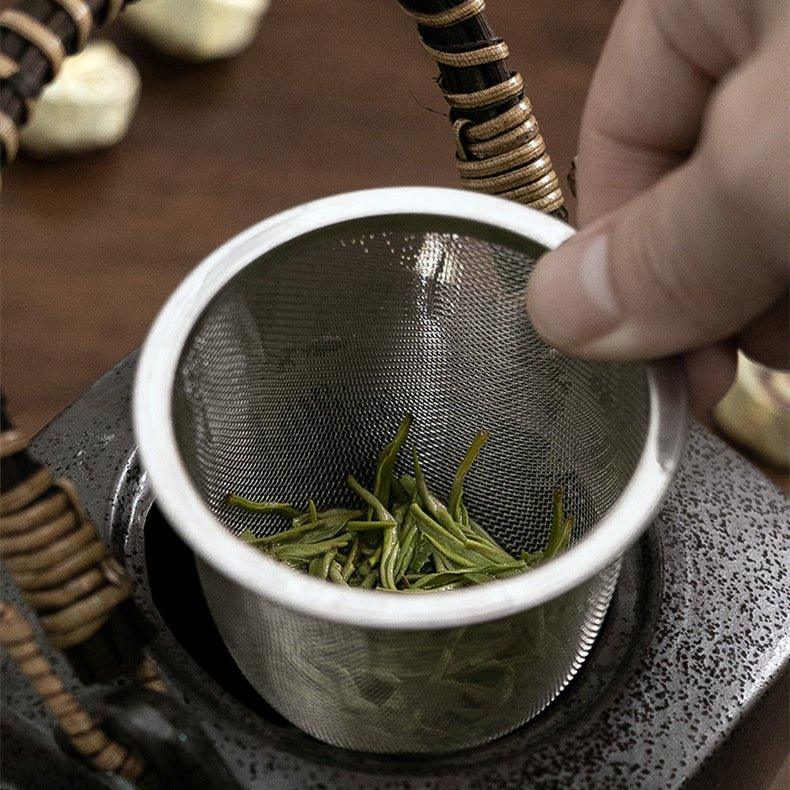 Japanese Mino Ware Handcrafted Ceramic Jade Tea Gift Set