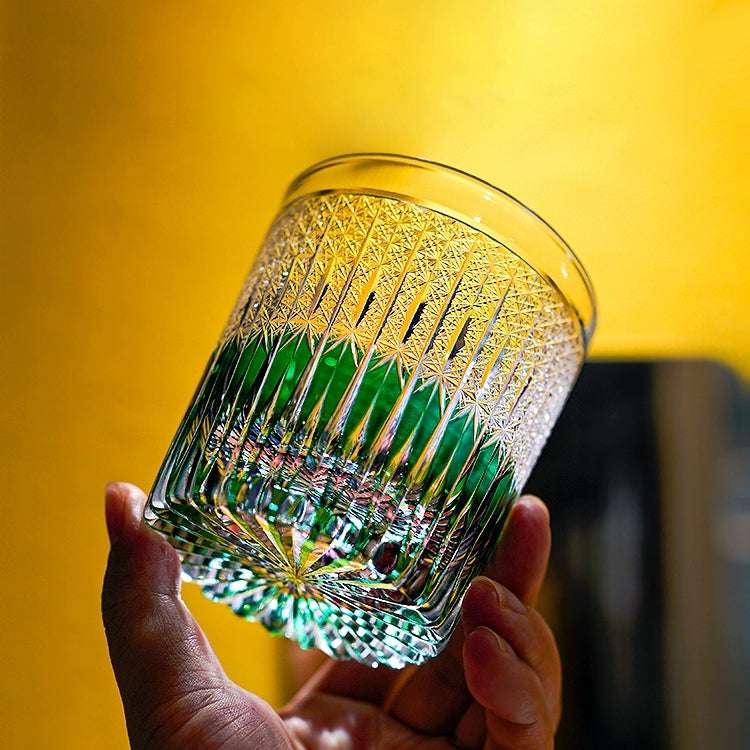 Edo Kiriko Stellar Nexus Hand-Cut Whisky Glass