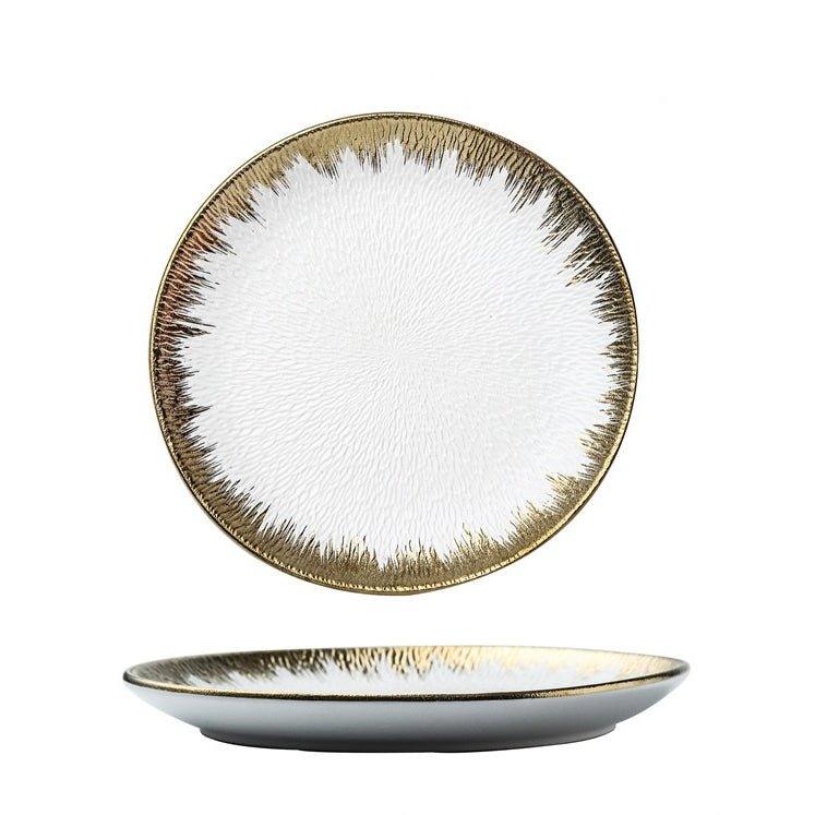 Matte Ceramic Rounded Serving Plates
