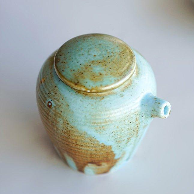 Japanese Handcrafted Vintage Ceramic Soy Sauce Dispenser / Plate