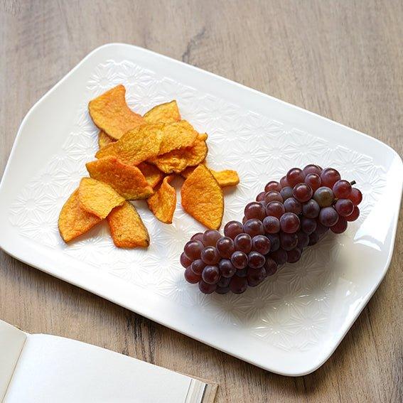 Japanese Rectangular Ceramic Floral Pattern Platters