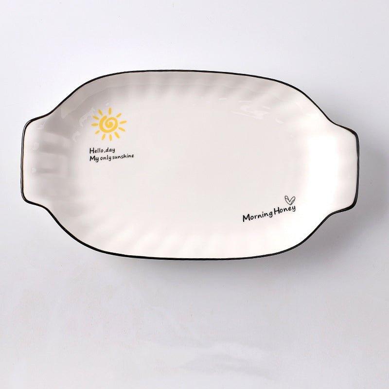 Honeymoon Ceramic Breakfast Plates