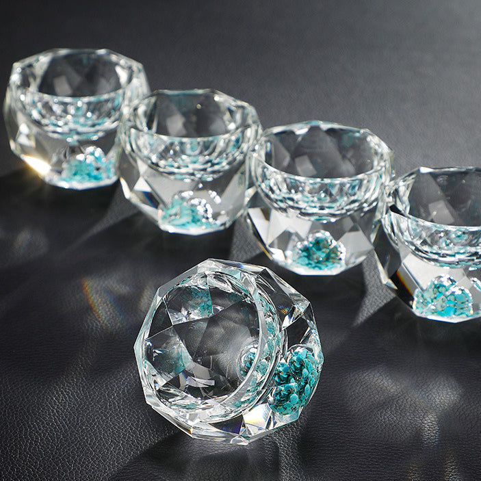 Handcrafted Gold Leaf Crystal Cup - Your Personal Master Cup