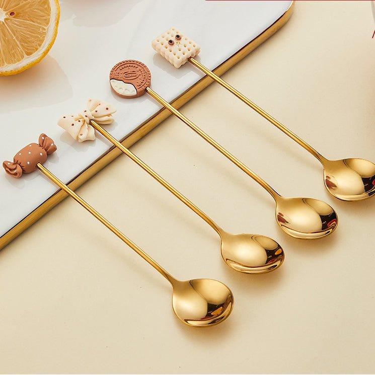 Golden Themed Coffee Stirrer Gift Sets