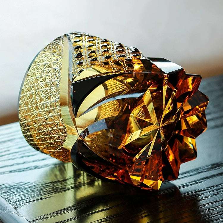 Edo Kiriko Dark Knight Hand-Cut Whisky Glass