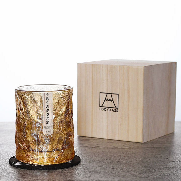 Edo Kiriko Handcrafted Glacier Whisky Glasses – A Pristine Landscape in Crystal