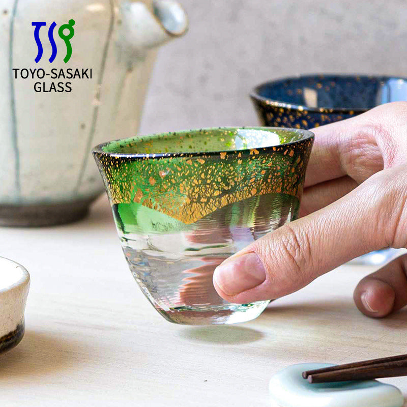 Toyo-Sasaki Kogei Gold Foil Sake Glasses