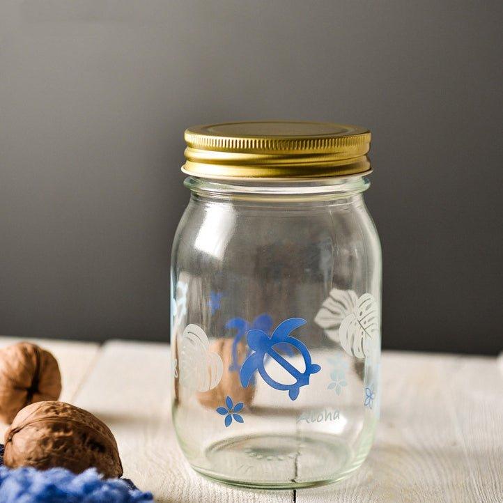 Japanese Hand-painted Glass Storage Glass Jar
