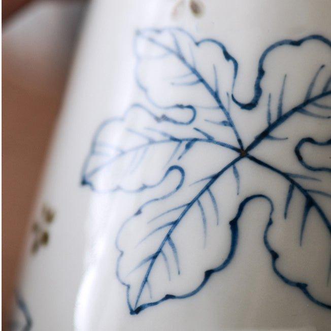 Japanese Hand-painted Ceramic Straight Body Tea Cups