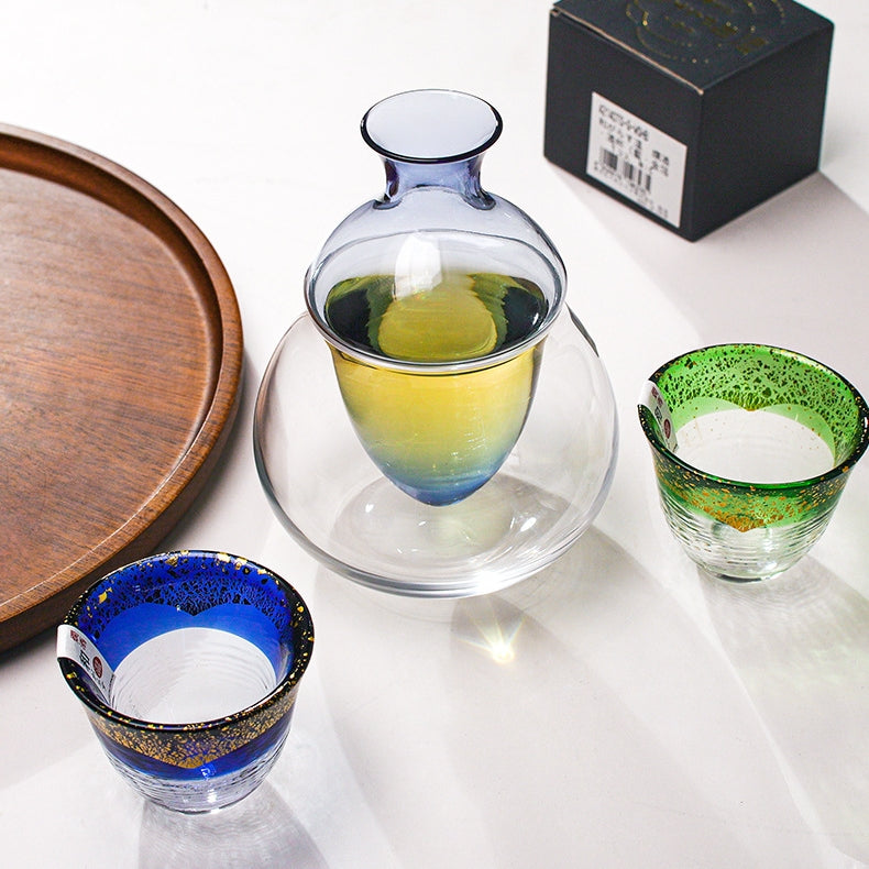 Toyo-Sasaki Kogei Gold Foil Sake Glasses