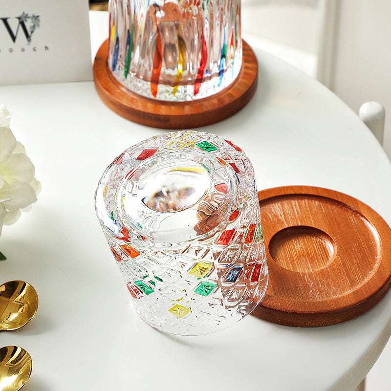 Edo Kiriko Rotating Hand-Cut Whisky Glass