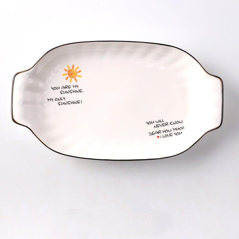 Honeymoon Ceramic Breakfast Plates