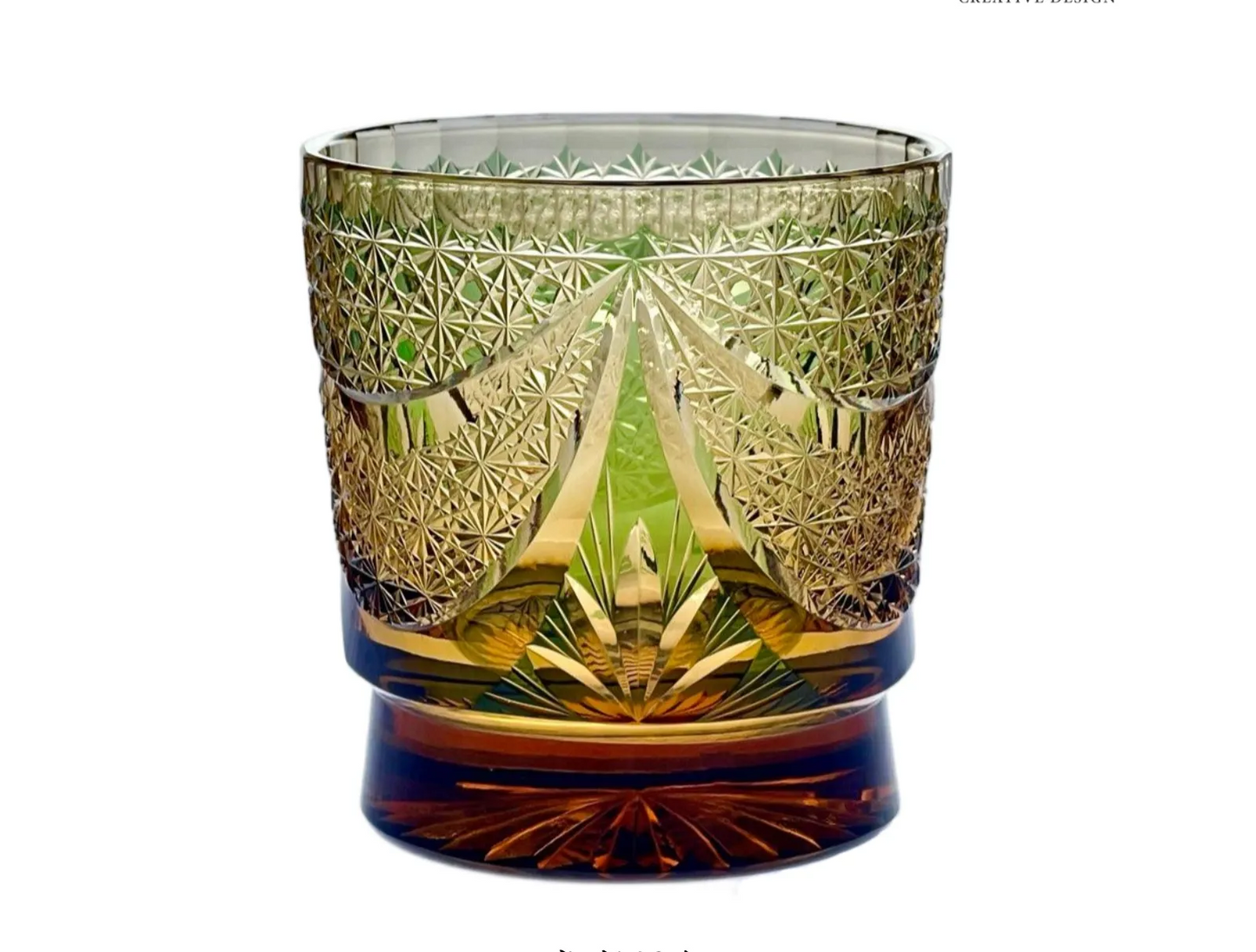 Edo Kiriko Sparkling Galaxy Hand-Cut Whisky Glass