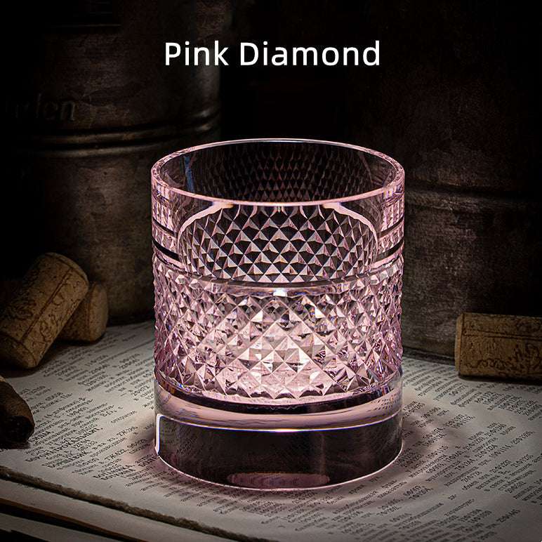Edo Kiriko Diamond Multi-Color Hand-Cut Whisky Glass