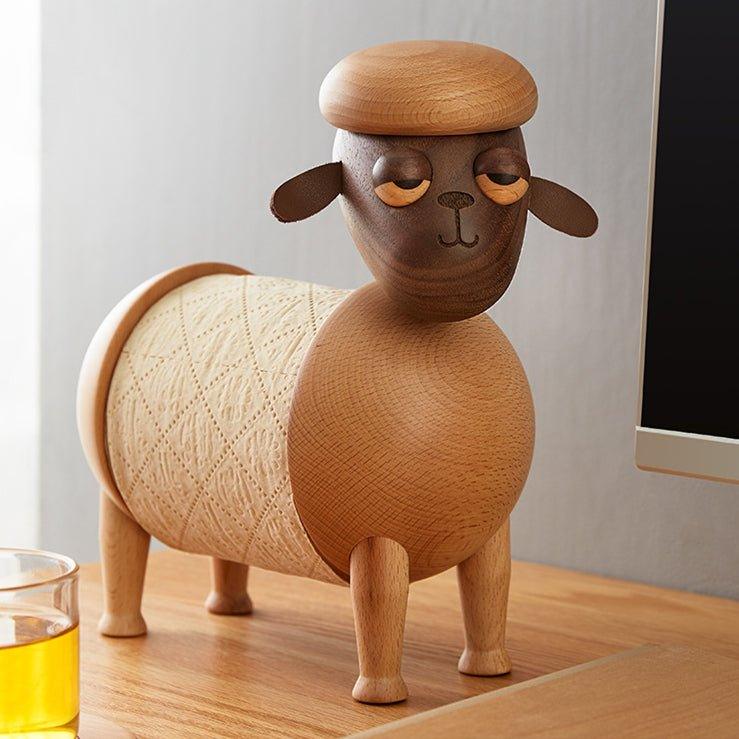 Handcrafted Animal Shaped Wooden Adjustable Toilet Roll Dispensers