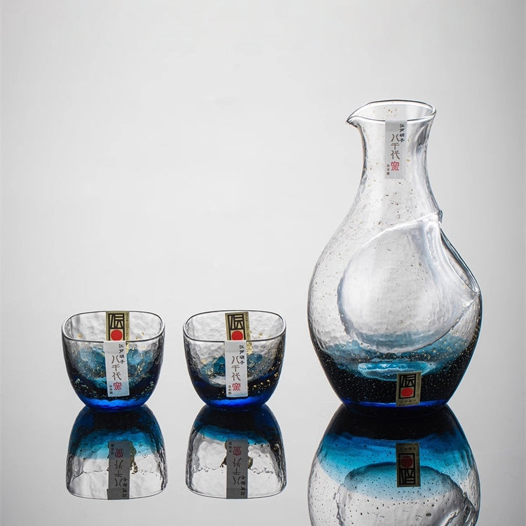 Toyo-Sasaki Hoshi Nagare Gold Foil Cold Sake Set