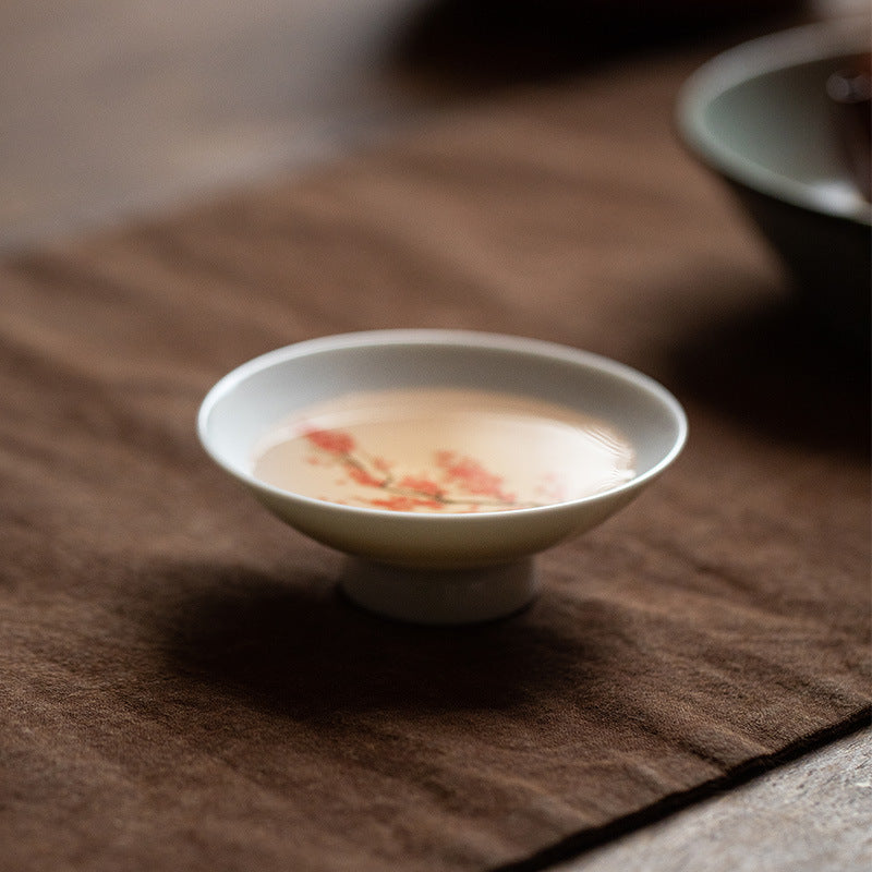 Mino Ware Thermochromic Warm Bloom Sakura Momiji Tea Cup Set