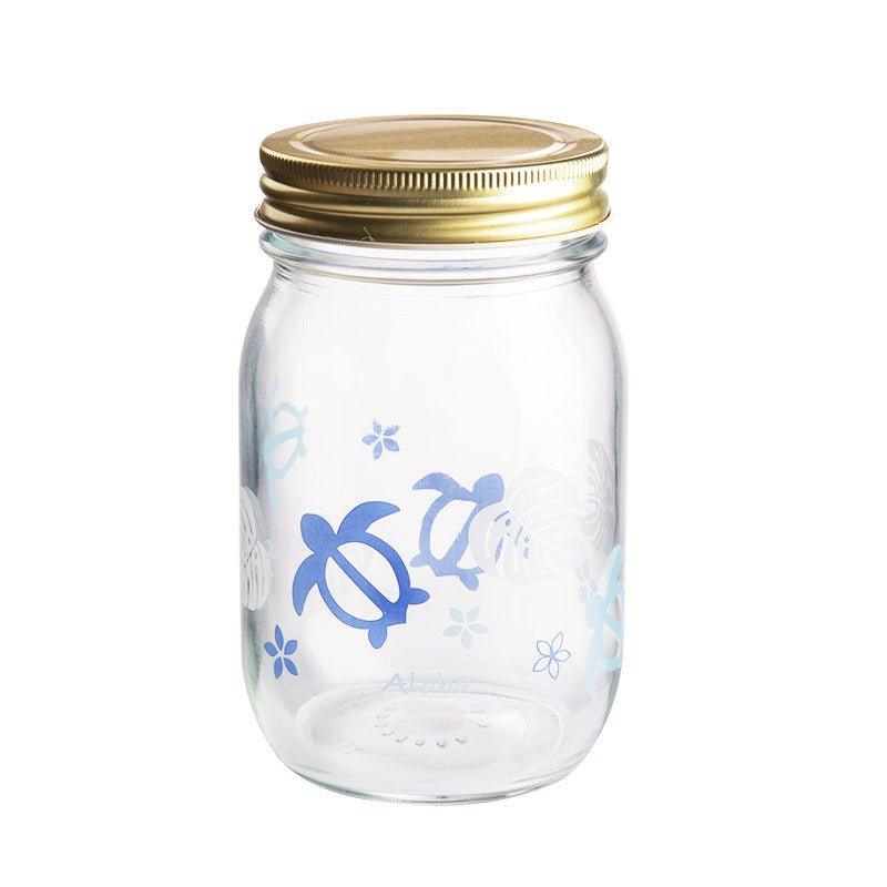 Japanese Hand-painted Glass Storage Glass Jar