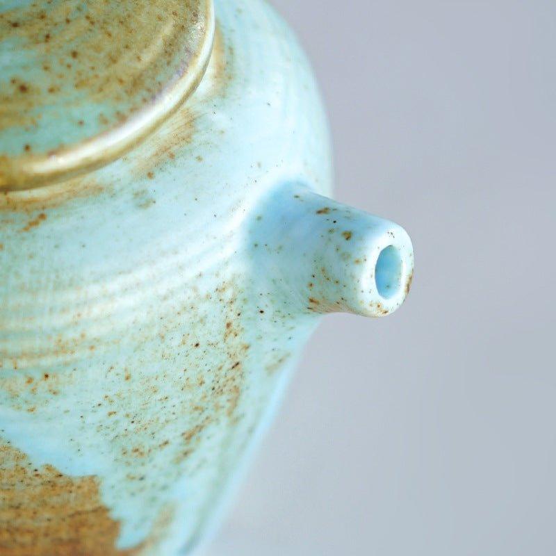 Japanese Handcrafted Vintage Ceramic Soy Sauce Dispenser / Plate