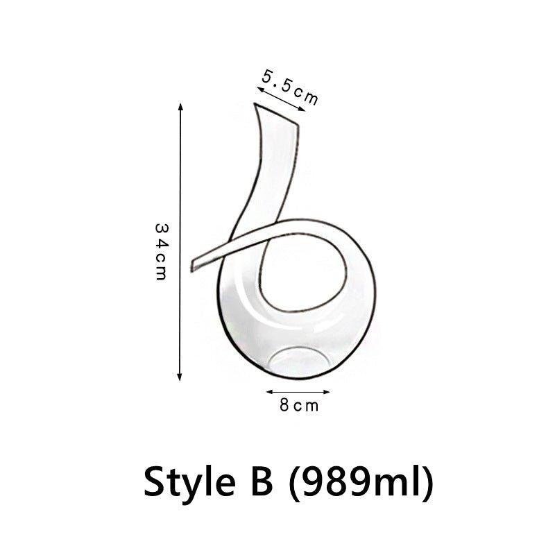 Abstract Style Wine Decanter
