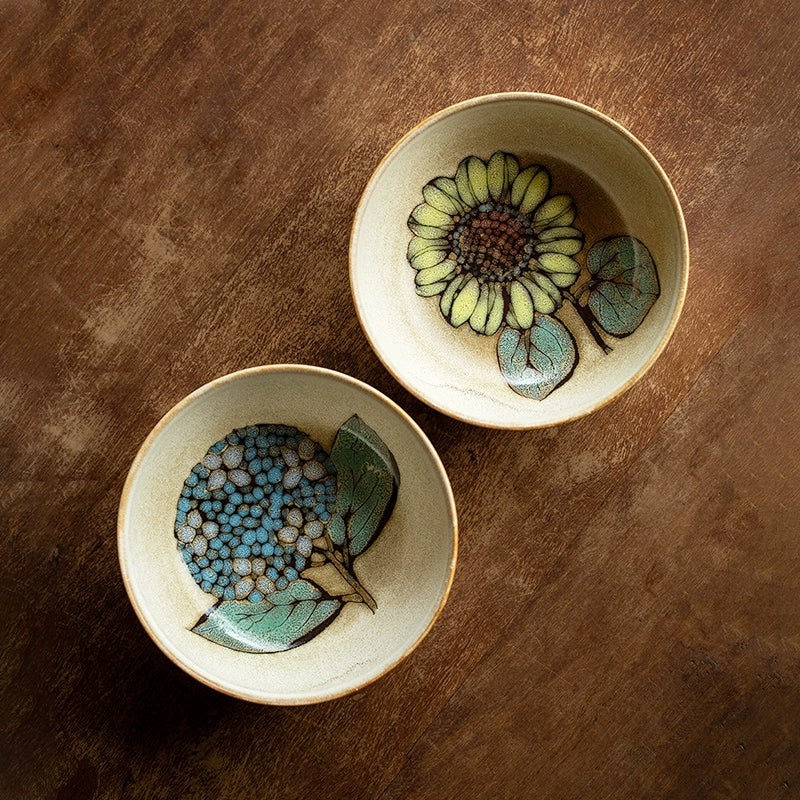 Nunobiki Ware Handcrafted Floral Bowl Collection