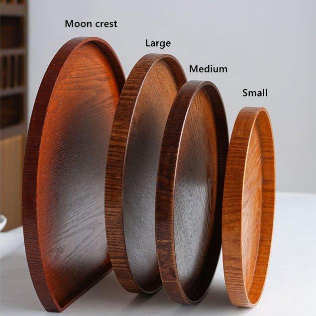 Japanese Circular Willow Wood Trays