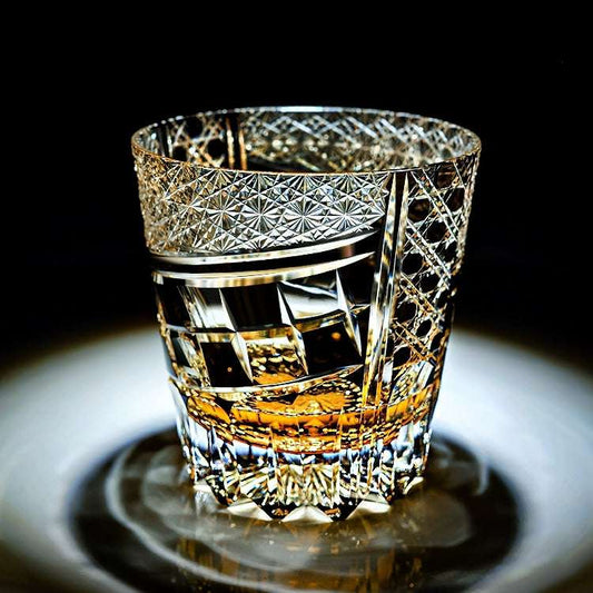 Edo Kiriko Midnight Motif Hand-Cut Whisky Glass