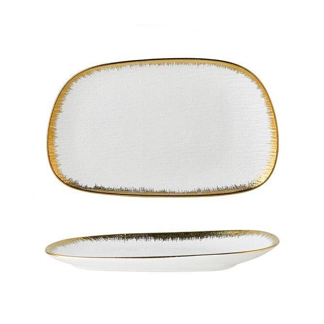 Matte Ceramic Rectangular Serving Plates
