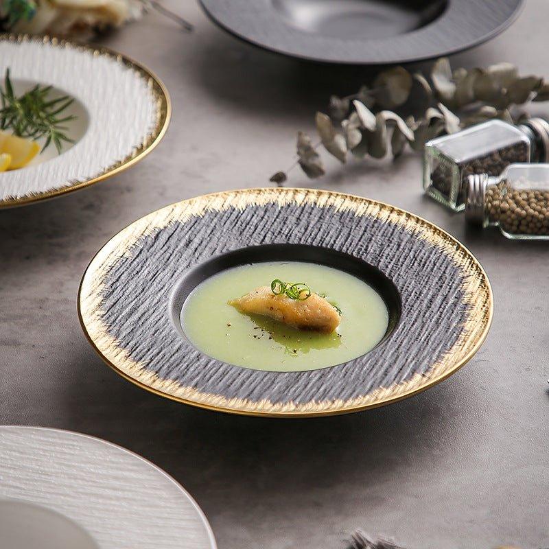 Matte Ceramic Spaghetti Serving Plates – Modern Simplicity for Pasta Lovers