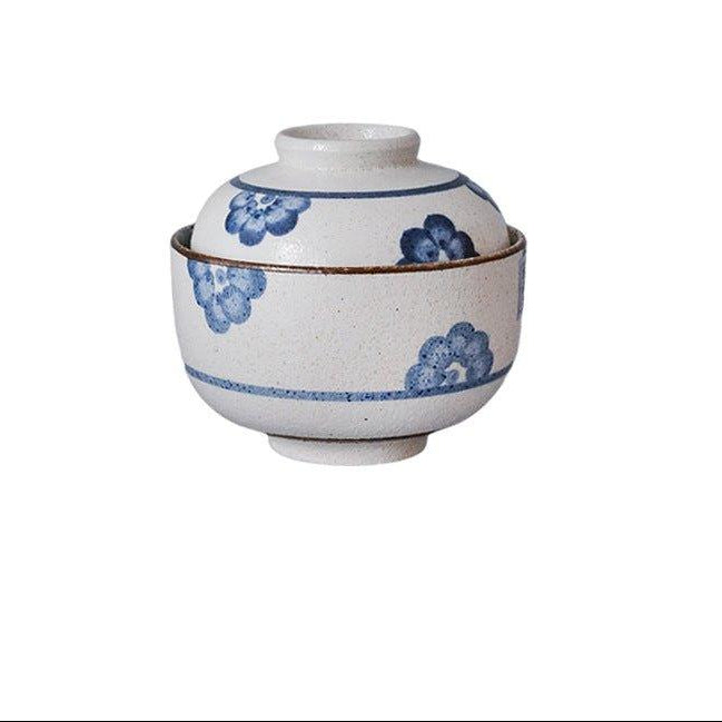 Japanese Handcrafted Ceramic Rounded Bowl With Lid