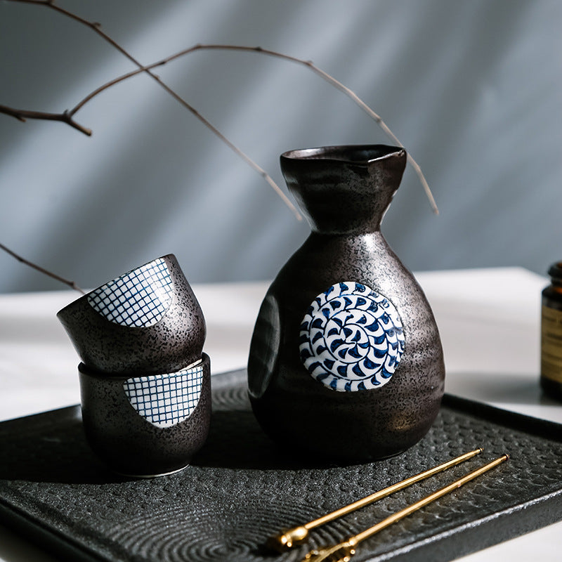 Japanese Sakura Handcrafted Ceramic Sake Sets