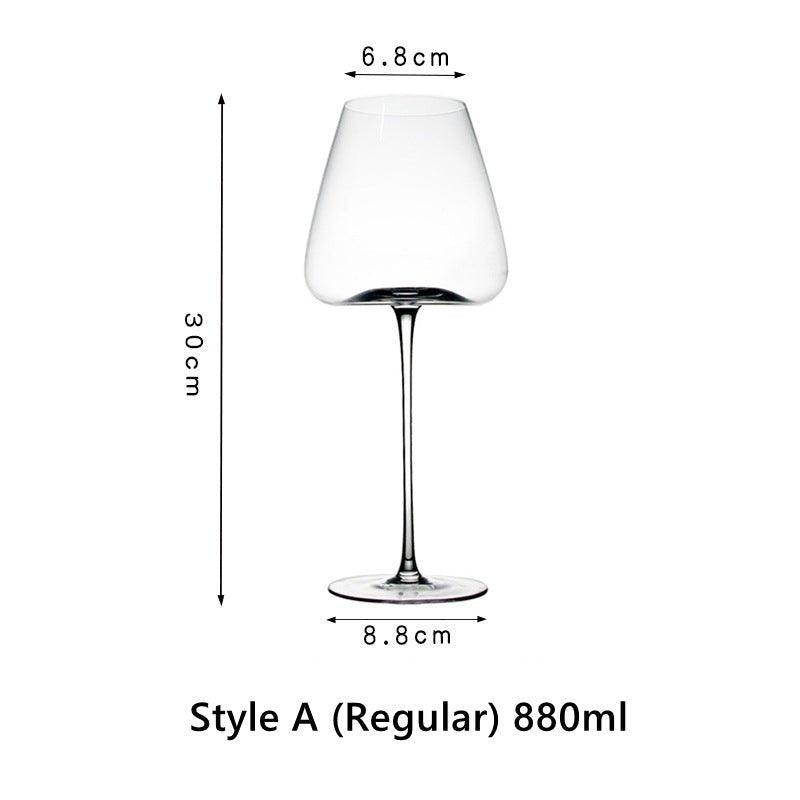 Crystal Glass Red Stem Burgundy Glasses