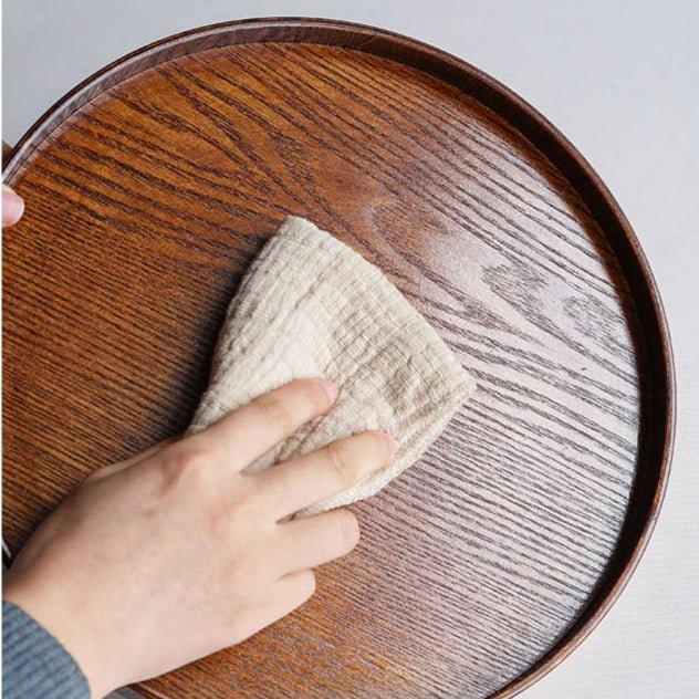 Japanese Circular Willow Wood Trays