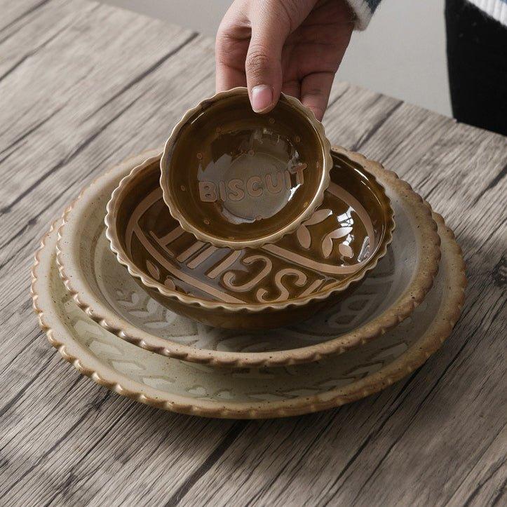 Japanese Butter Biscuit Series Ceramic Tablewares